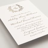 "Boho flower crest" - Wedding Invitations in Ivory by Cass Loh - Detail