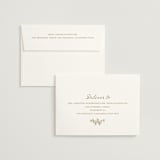 "Boho flower crest" - Wedding Invitations in Ivory by Cass Loh - FREE Recipient Addressing