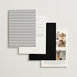 "Luster" - Wedding Invitations in Cotton by Stacey Meacham - Back of Card Options