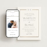 "Luster" - Wedding Invitations in Cotton by Stacey Meacham - FREE Wedding Website