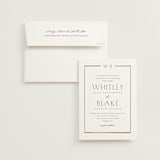 "Luster" - Wedding Invitations in Cotton by Stacey Meacham - Invitation with Envelope