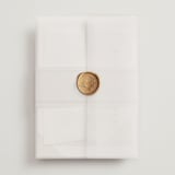 "Song of Solomon" - Wedding Invitations in Slate by Vanessa Doyle - Assembled with Vellum Wrap and Wax Seal