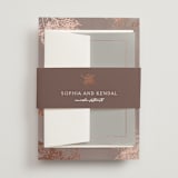 "autumne" - Wedding Invitations in Maple by Lori Wemple - Assembled with Belly Band