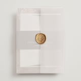 "autumne" - Wedding Invitations in Maple by Lori Wemple - Assembled with Vellum Wrap and Wax Seal