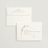 "Botanical Arches" - Wedding Invitations in Moss by Kelly Schmidt - FREE Recipient Addressing