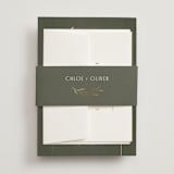 "Botanical Arches" - Wedding Invitations in Moss by Kelly Schmidt - Assembled with Belly Band