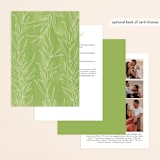 "Simple Sprigs" - Wedding Invitations in Mist by Erin Deegan - Back of Card