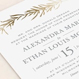 "Simple Sprigs" - Wedding Invitations in Mist by Erin Deegan - Close-Up