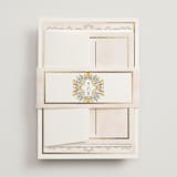 "Embrace" - Wedding Invitations in Peony by Susan Moyal - Assembled with Belly Band