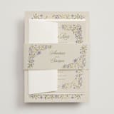 "FairyTale.." - Wedding Invitations in Heather by Vera Lim - Assembled with Belly Band