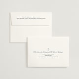 "Anchored" - Wedding Invitations in Royal Navy by Olivia Raufman - FREE Recipient Addressing