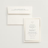 "Anchored" - Wedding Invitations in Royal Navy by Olivia Raufman - Invitation with Envelope
