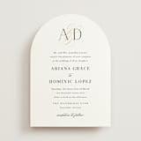 "Gilded Ampersand" - Wedding Invitations in Cotton by Jennifer Postorino - Front