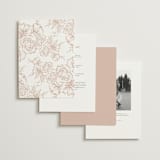 "Gilded Ampersand" - Wedding Invitations in Cotton by Jennifer Postorino - Back of Card Options
