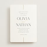 "Aligned" - Wedding Invitations in Spun Sugar by Jessica Williams - Front