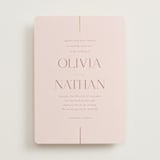 "aligned" - Wedding Invitations in Petal by Jessica Williams - Front