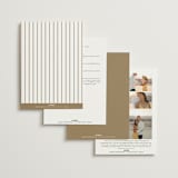 "Aligned" - Wedding Invitations in Spun Sugar by Jessica Williams - Back of Card Options