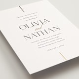 "Aligned" - Wedding Invitations in Spun Sugar by Jessica Williams - Detail
