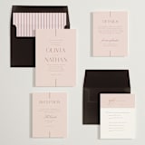 "aligned" - Wedding Invitations in Petal by Jessica Williams - Invitation Suite