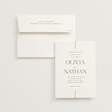 "Aligned" - Wedding Invitations in Spun Sugar by Jessica Williams - Invitation with Envelope