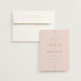 "aligned" - Wedding Invitations in Petal by Jessica Williams - Invitation with Envelope