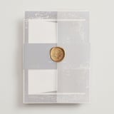 "oponki" - Wedding Invitations in Deep Sea by chocomocacino - Assembled with Vellum Wrap and Wax Seal