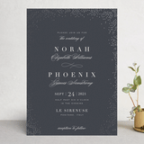 "Amazed" - Wedding Invitations in Obsidian by Design Lotus - Front