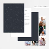 "Amazed" - Wedding Invitations in Obsidian by Design Lotus - Back of Card