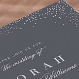 "Amazed" - Wedding Invitations in Obsidian by Design Lotus - Close-Up