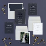 "Amazed" - Wedding Invitations in Obsidian by Design Lotus - Invitation Suite