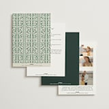 "Frame" - Wedding Invitations in Emerald by Jen Owens - Back of Card Options