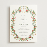 "Tropica" - Wedding Invitations in Papaya by Susan Moyal - Front