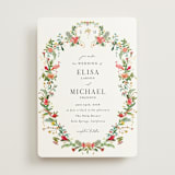 "Tropica" - Wedding Invitations in Papaya by Susan Moyal - Front