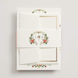 "Tropica" - Wedding Invitations in Papaya by Susan Moyal - Assembled with Belly Band
