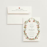 "Tropica" - Wedding Invitations in Papaya by Susan Moyal - Invitation with Envelope