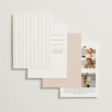 "Posy" - Wedding Invitations in Blush by Everett Paper Goods - Back of Card Options