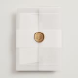 "cantuccini" - Wedding Invitations in Moon by chocomocacino - Assembled with Vellum Wrap and Wax Seal