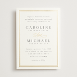 "Lustre" - Wedding Invitations in Cloud by Nicole Walsh - Front