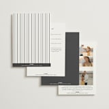 "Lustre" - Wedding Invitations in Cloud by Nicole Walsh - Back of Card Options