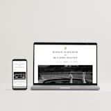 "Petite Sprig" - Wedding Invitations in Black Dahlia by Olivia Raufman - FREE Wedding Website