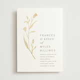 "Perennial" - Wedding Invitations in Cotton by Amy Kross - Front