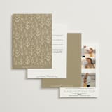 "Perennial" - Wedding Invitations in Cotton by Amy Kross - Back of Card Options