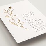"Perennial" - Wedding Invitations in Cotton by Amy Kross - Detail