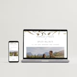 "Perennial" - Wedding Invitations in Cotton by Amy Kross - FREE Wedding Website