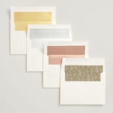 "Perennial" - Wedding Invitations in Cotton by Amy Kross - Envelope Liner Options