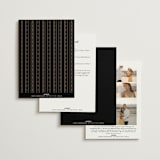 "Black Tie Affair" - Wedding Invitations in Onyx by Hooray Creative - Back of Card Options