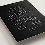"Black Tie Affair" - Wedding Invitations in Onyx by Hooray Creative - Detail