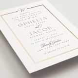 "Elegant Type" - Wedding Invitations in Pearl by Leah Bisch - Detail