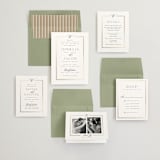 "Elegant Type" - Wedding Invitations in Pearl by Leah Bisch - Invitation Suite