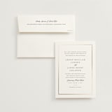 "Opulence" - Wedding Invitations in Pearl by Stacey Meacham - Invitation with Envelope